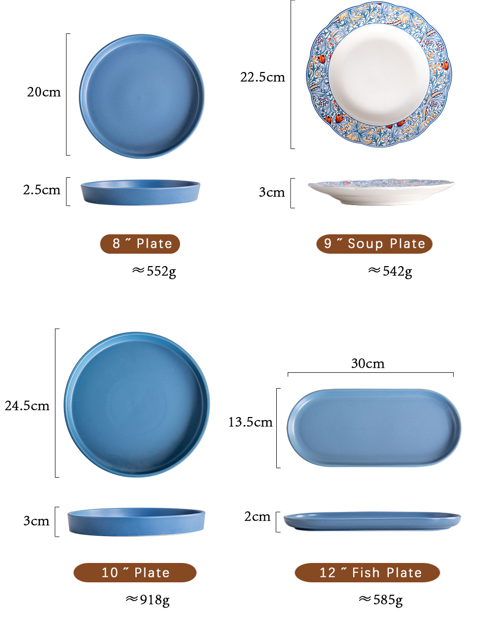 Modern Design Style Christmas Ceramic Dinner Set Under Glazed Porcelain Gift Set