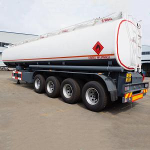 Quality CIMC 4 Axle 45000L Fuel Tanker Trailer Carbon Steel Material wholesale