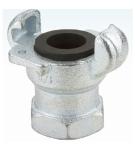 Brass Air Hose Coupling Zinc plating Surface Finish NBR Sealing