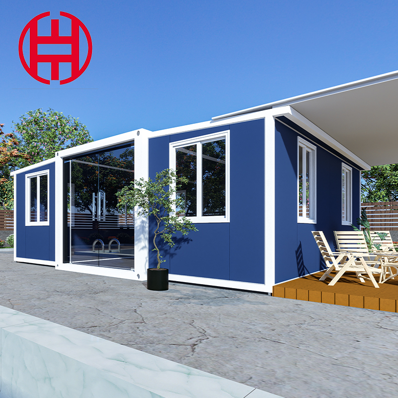 Foldable Steel Container House Expandable Modular Prefab Tiny House with 3 Bedroom