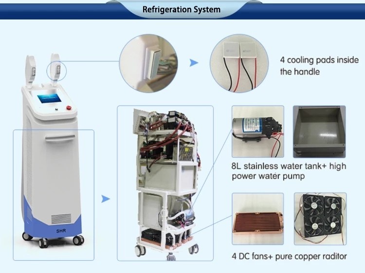 2018 AFT SHR Golden manufacturer super hair removal ipl shr laser machine electric threading hair removal