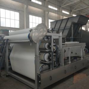 Quality Stainless Steel Slurry Dewatering Equipment , 10m3/h Belt Press Wastewater Treatment wholesale