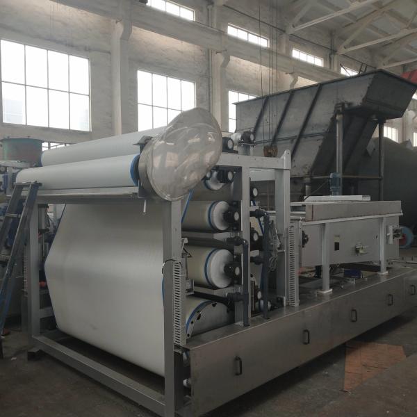 Stainless Steel Slurry Dewatering Equipment , 10m3/h Belt Press Wastewater