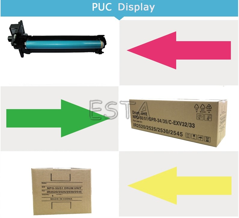 Drum Unit EXV 32 / 33 Photoconductor Unit For Printer Canon IR2530 IR2525 IR2545