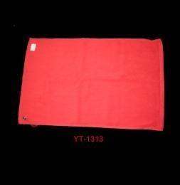 Quality 100% Cotton Golf Towel in Red Color with Hook as Yt-1313 wholesale