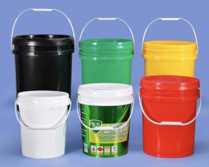 Quality OEM ODM Petroleum Round Plastic Storage Bucket With Handles wholesale