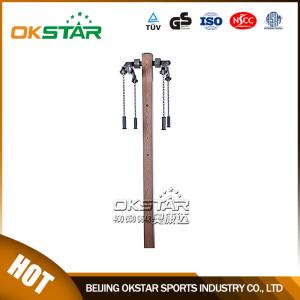 Quality outdoor gym equipment equipment park wood outdoor arm stretcher wholesale