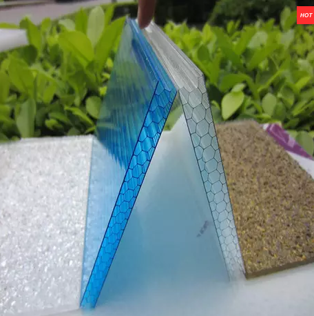 5mm Clear Twin Wall Polycarbonate Hollow Sheet 100% Virgin With UV Coating