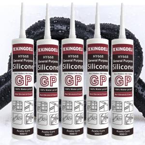 Quality 300ml Acetic Silicone Glass Glue GP Construction Silicone Adhesive Sealant wholesale