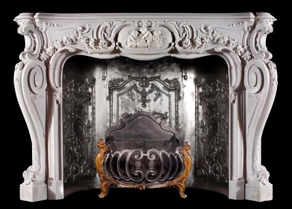 Home decoration Marble stone fireplace mantel surrounds,China marble fireplace