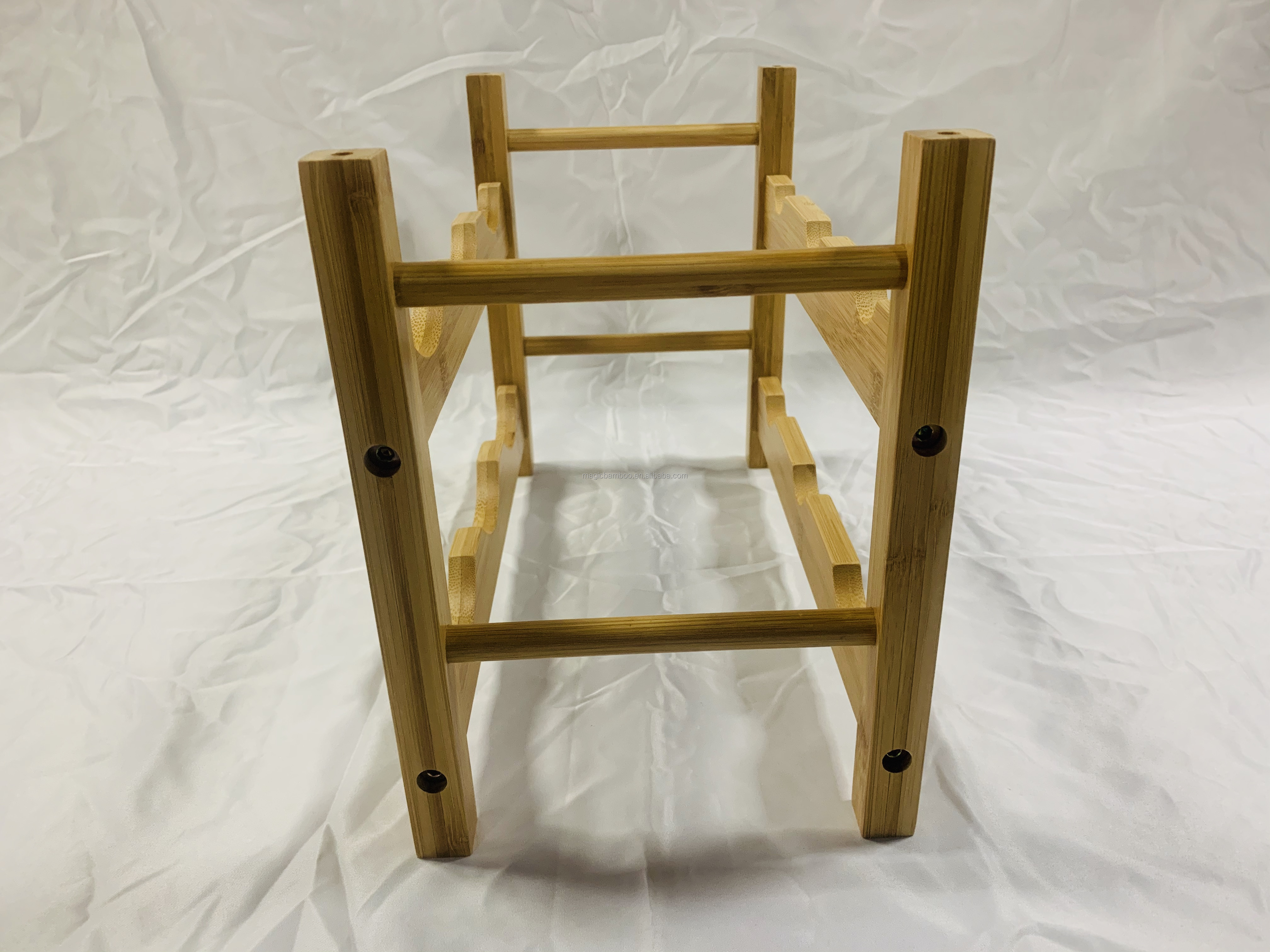 Kitchen Bamboo Wine Glass Rack Cabinet Shelf Environmental Protection