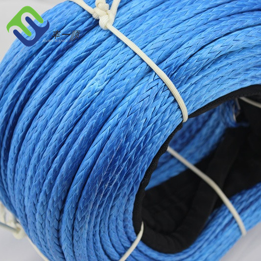 Colored High Strength Braided Synthetic 12 Strand UHMWPE Ship Rope