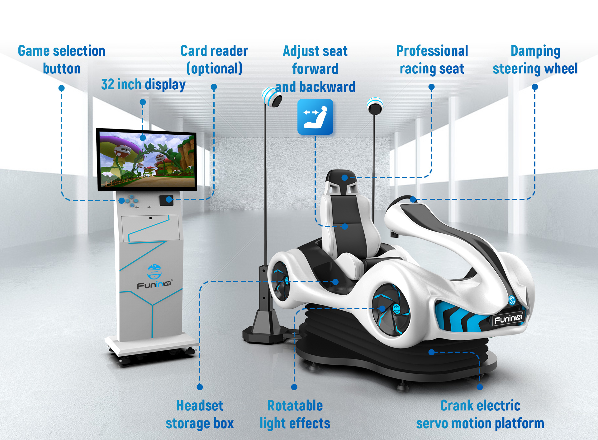 9dvr race games machine Speed Racing Car kart Driving Simulator Virtual Reality game center