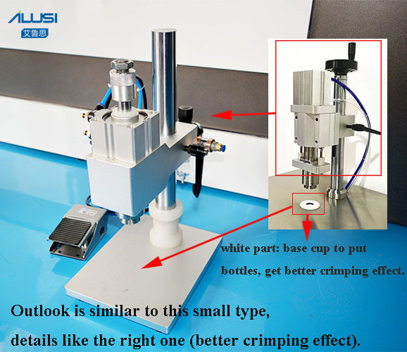 SUS304 Bottle Capping Machine , 20mm 22mm Vial Crimping Machine