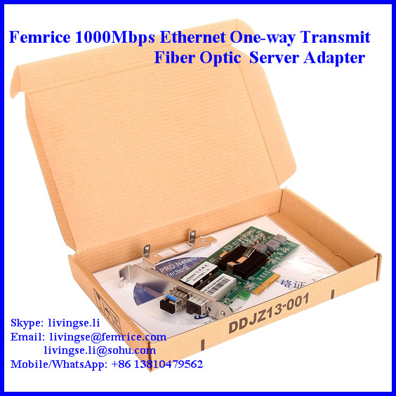 1000Mbps Gigabit Ethernet PCI Express x4 Bus Interface Single Transmit Port Server Network Adapter 1G2PF571-SFP-TX