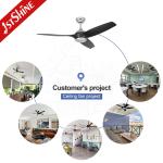 Modern 52 Inches Black ABS Blades High Air Volume Remote Ceiling Fan with LED