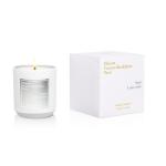 Frosted White Glass Scented Jar Candle With Metal Gold Lid For Luxury Gift Set