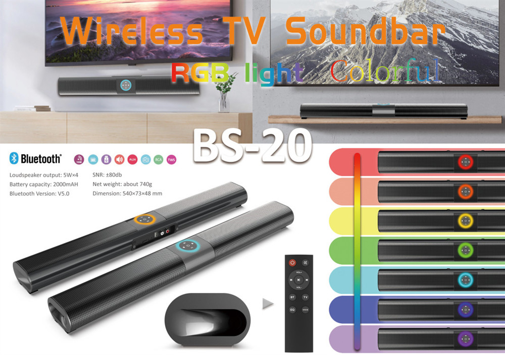 OEM 4Ohms Wireless Home Theater Sound Bar With Fm Tuner And Bluetooth