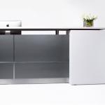Simple Design Marble Top Modern Office Furniture Reception Desk