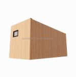 Wooden Sturdy Steel Sun House 20ft Flat Container House with Wall 50/75/100mm