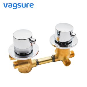 Quality Distance 12.5CM Bathroom Fixtures And Fittings / 38 Degree Thermostatic Shower Mixer Valve wholesale