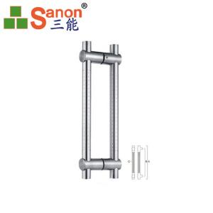 Quality Glass Door Stainless Steel Back To Back Pull Handles 316 Grade 300Mm Length wholesale