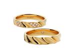 18K Bling Rose Gold OEM Men19 Women14 Couple Pair Rings