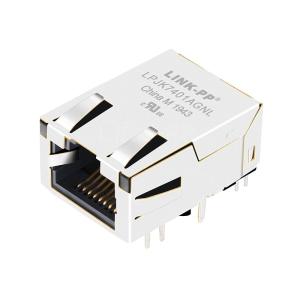 Quality LPJK7401AGNL 10/100 Base-T Low Profile RJ45 Magjack Tab Up Yellow/Green Led wholesale