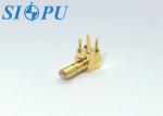 Brass SSMB Male Bend RF Coax Connector PCB Welding