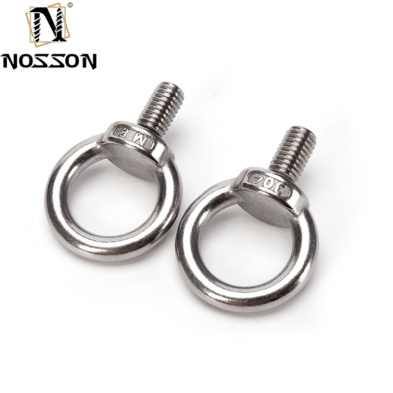 Marine Lifting Ring Screw Loop Hole Steel Eye Bolt M6 M8 M10 with DIN Standard and INCH Measurement System