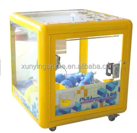 Coin Operated Magic Cube Crane Games Mini Claw Machine with and 114KG Capacity