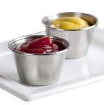 2.5oz Metal Sauce Cups Stainless Steel Dipping Sauce Cups Salad Dressing