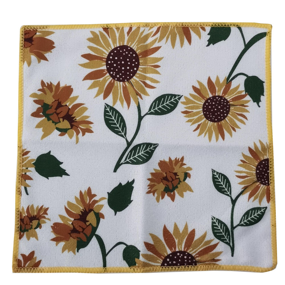 All Polyester Kitchen Microfiber Dish Towel Cleaning Cloth
