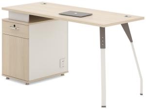 Quality E0 E1 Board Wooden Office Computer Table With Steel Bracket Feet wholesale