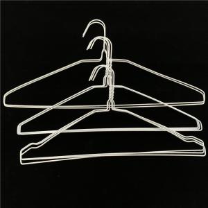 Quality White / Blue / Gold Wire Hangers , Customing Contemporary Steel Coat Hangers wholesale