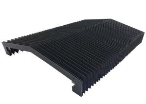 Quality Angled Accordion Bellow Cover Black Or Sliver Industrial Bellows Covers wholesale