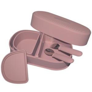 Quality School Silicone Lunch Box Baby Silicone Feeding Set Customized Logo wholesale