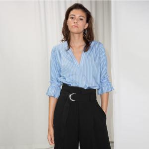 Quality Frill Sleeve Designs Blouse For Woman wholesale