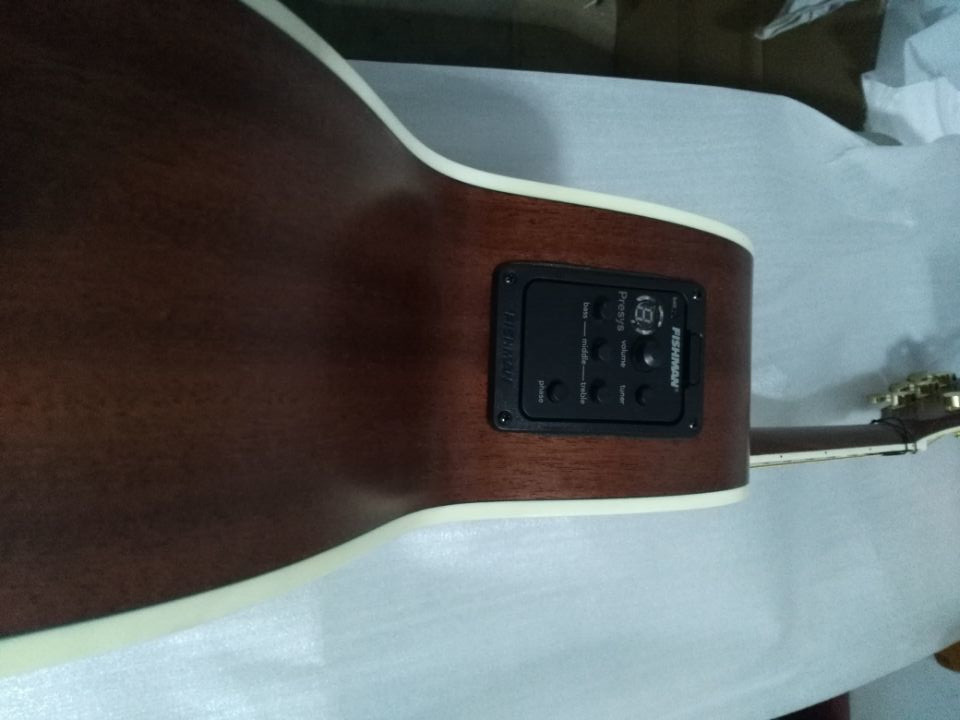 43" Jumbo satin finishing acoustic guitar hand made mahogany wood color acoustic guitar