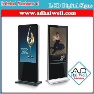 Quality 55 Inch Indoor Touch Screen Floor Standing Digital LCD Advertising Display Screen Signage wholesale
