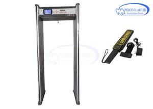 Quality 100 - 240V 24 Zone Metal Detector Gate , Bilingual Door Metal Detector wholesale