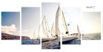 Sailing Boat Seascape Painting Canvas Photo Prints For Home Decoration