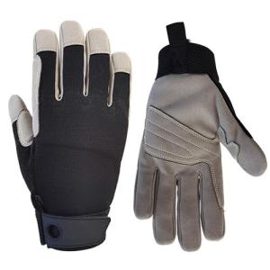 Quality Lightweight Spandex Rope Climbing Gloves Black For Outdoor Sports wholesale