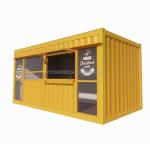 Convenience Store Kiosk Booth in Flat Pack Container for Fast-food Restaurant