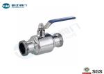 Threaded / Flanged / Clamped Stainless Steel Sanitary Ball Valve For Food
