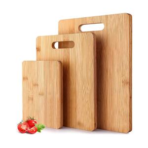Quality Multifunctional 3 Piece Set Bamboo Cutting Board Anti Scratches wholesale