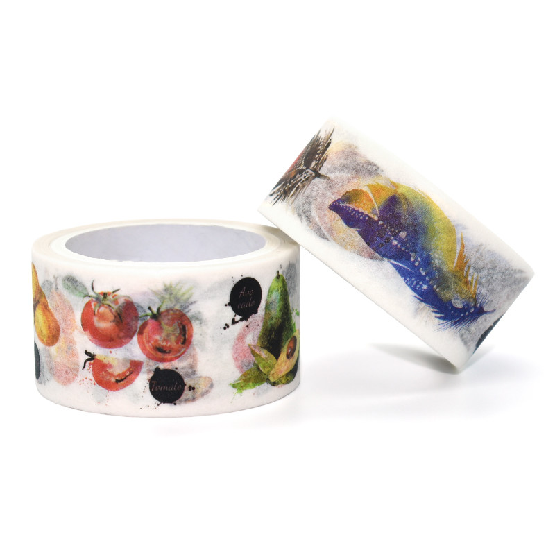 Colorful Wholesale Custom Printed Washi Tape Holder Cute Animal Design Adhesive Tape
