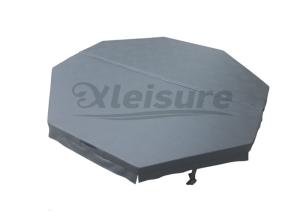Quality Dark Brown Outdoor Hot Tub Spa Covers Insulated Spa Cover 4 Inch Thickness wholesale