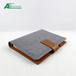 Middle size PU leather big buckle 80 sheet Refillable Ring Binder organizer