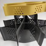 ASTM Standard 445mm HDPE Yellow Black Textured Geocell Manufacturer Road